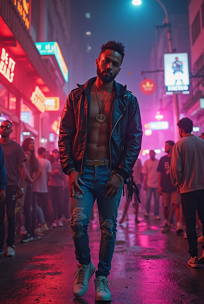Cyberpunk turban guy.