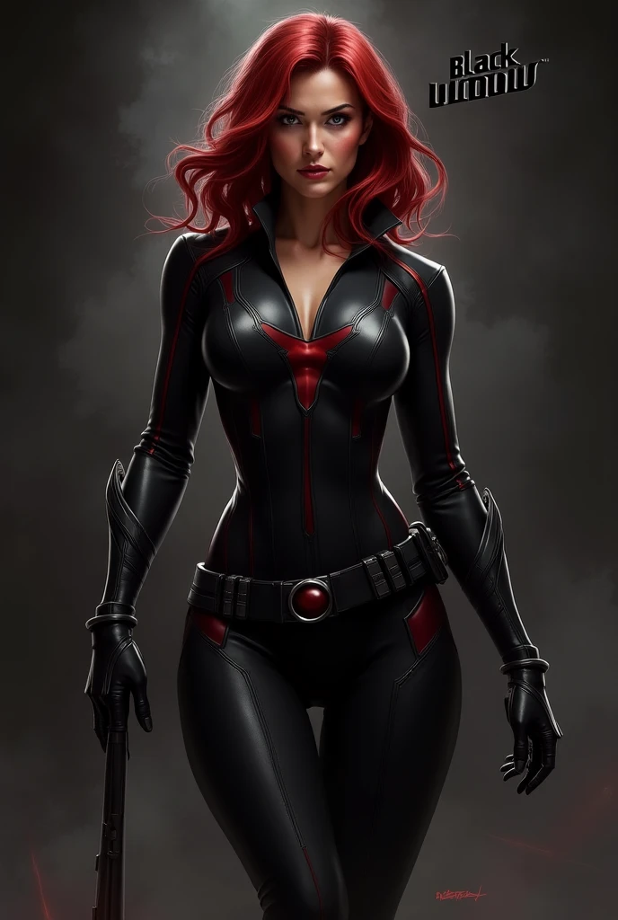Black Widow (venom) от Marvel Comics, fantasy setting, Dynamic poses, whitebackground, Character concept, character art, Character portrait, tmasterpiece, beste-Qualit, best resolution, 8K