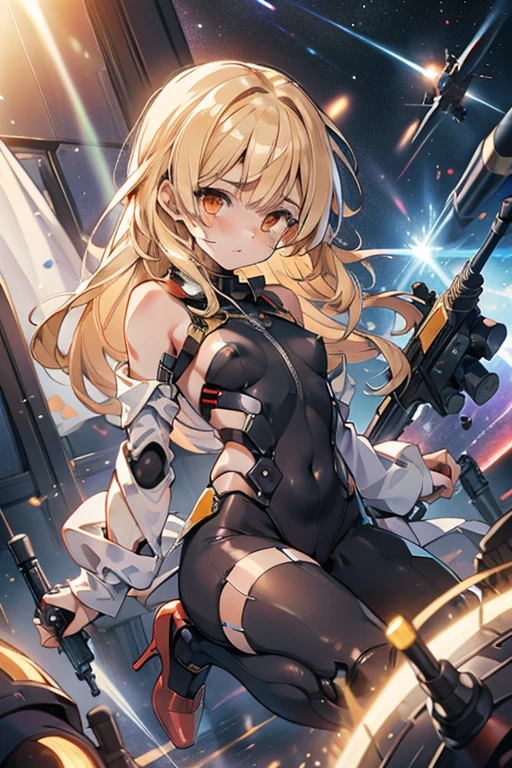 anime girl with a gun and a cat on her back, from arknights, from girls frontline, arknights, anime machine gun fire, girls frontline style, cyberpunk anime girl mech, female action anime girl, girls frontline universe, girls frontline cg, badass anime 8 k, m4 sopmod ii girls frontline, guweiz, artwork in the style of guweiz