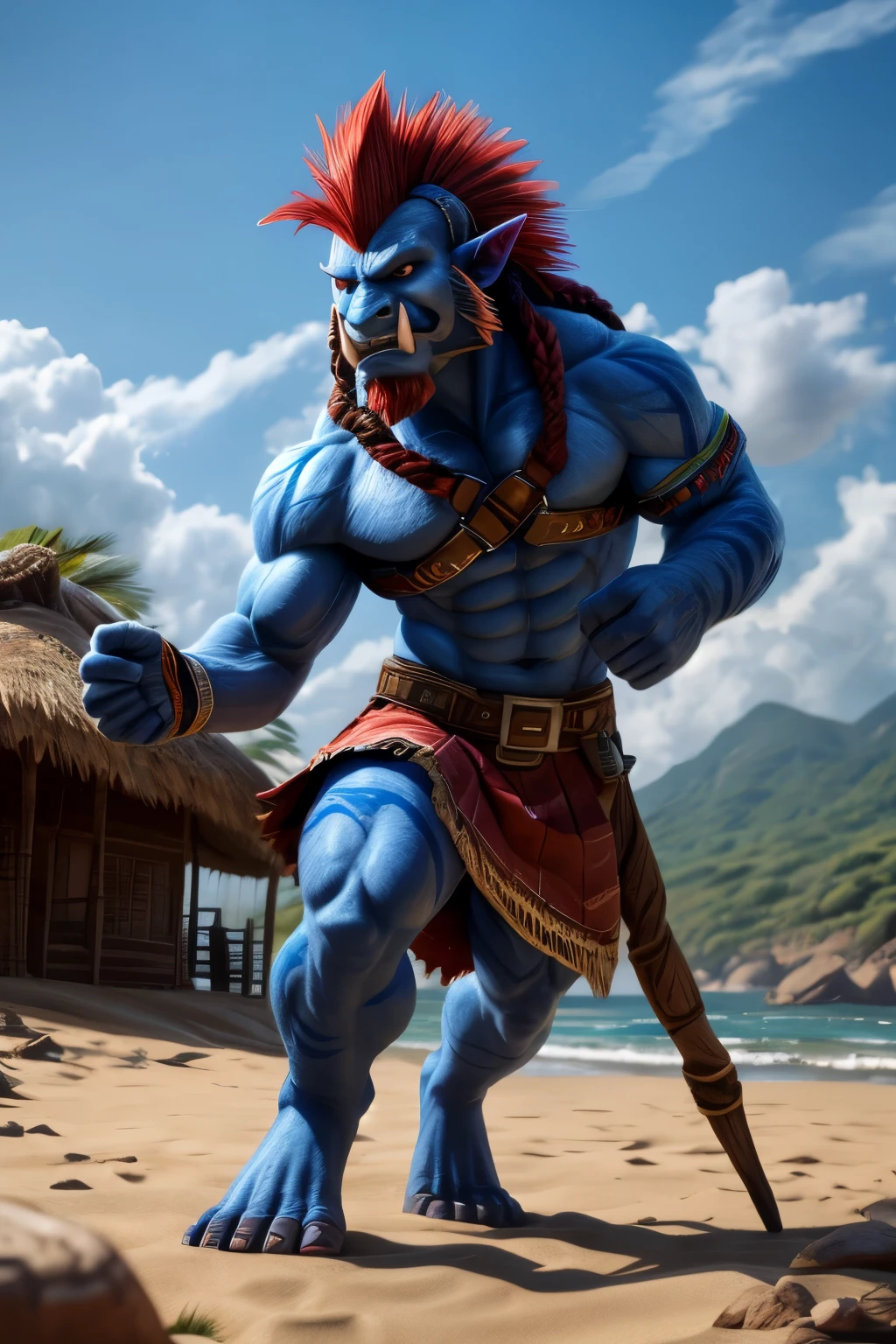 score_9, score_8_up, score_7_up, anthro shark, dancing, Gangnam_style_dance, tribal tattoos, bald