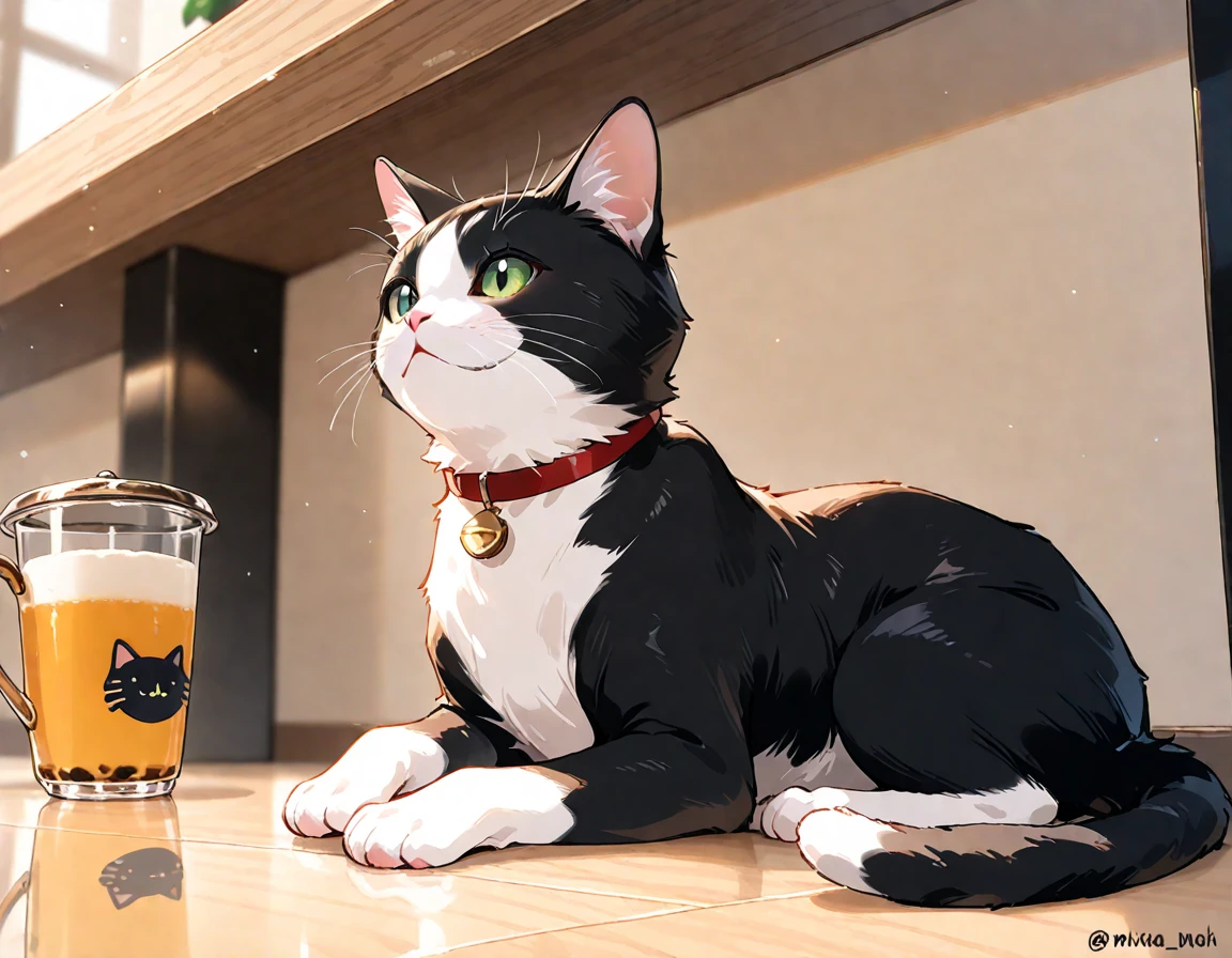 cat and whiskey
