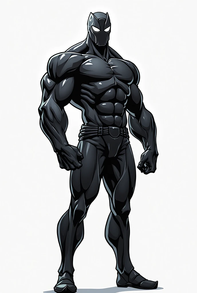 a very muscular black boy with short hair, his body is thin and he is wearing only white underwear sleeve line art sleeve panels