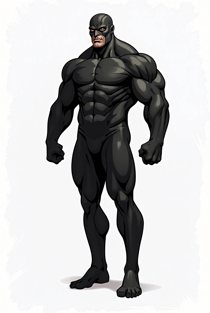 Ninja femboy, long cleopatra hair, oni red horns, gigantic muscular body, black ninja outfit, big breasts, black ninja mask, 4 arms, full body.
