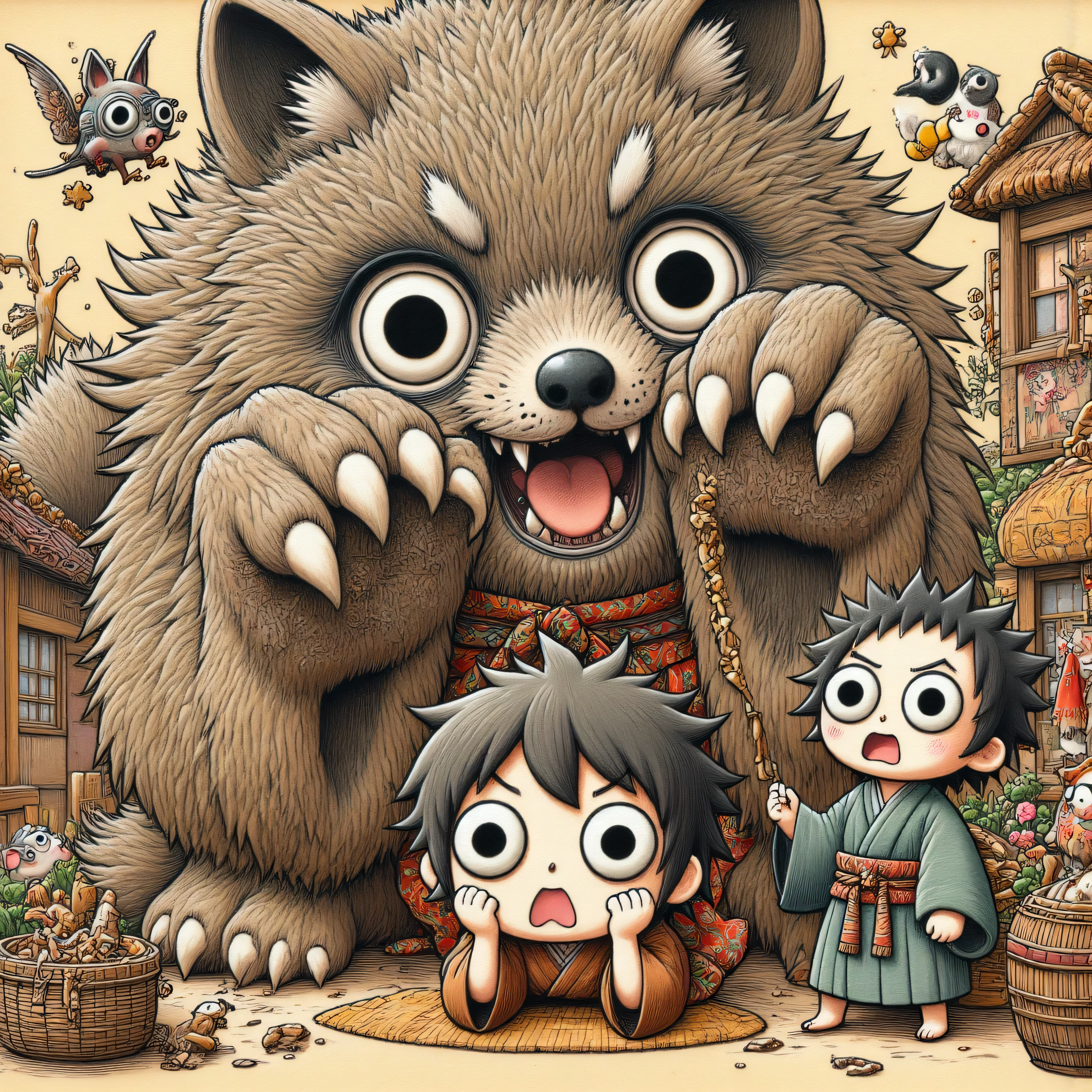 (macro size: 1.3), (describe image of a giant wolf boys foot towering over an adventurer, most out of frame: 1.2), (an extremely tiny adventurer laying down on a path below a closeup wolf foot: 1.1), simple background, (2boys: 1.1) (height difference), (wolf foot closeup: 1.2), (furry wolf boy: 1.1), robes, adventurers, (very high-detailed: 1.2), (a super closeup of a gigantic wolf foot, most out of frame: 1.3), sweat, (foreshortening: 1.2), (below view: 1.1), (low angle perspective)