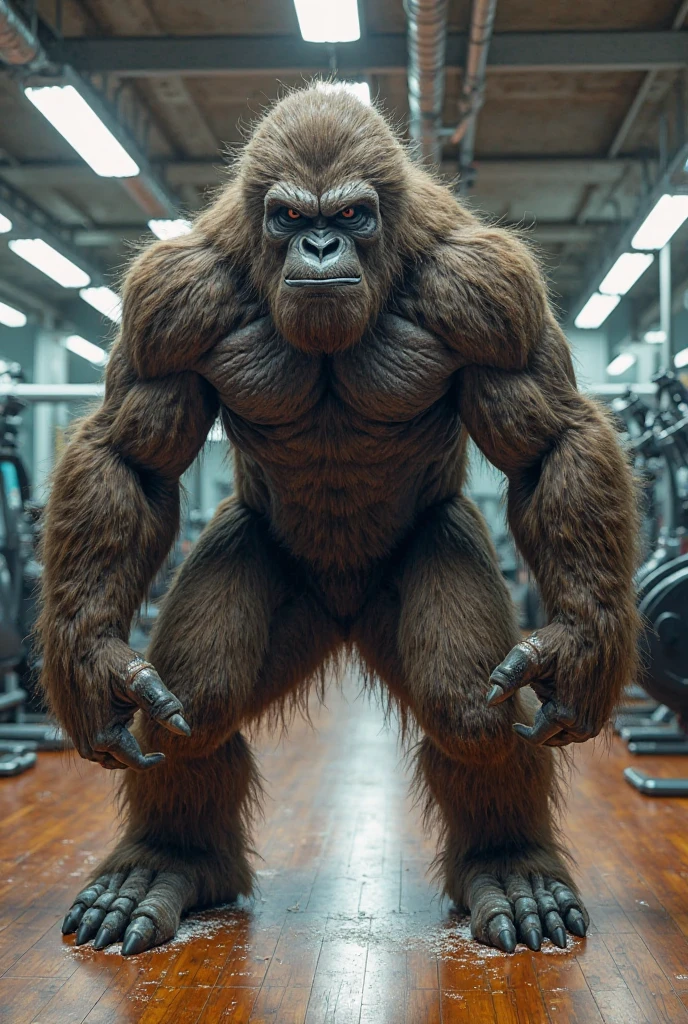 (RAW photo of a Neanderthals:1) , (hyper realistic:1.4), (Neanderthal man:1.4),(half gorilla mix :0.1),(big bulge:1.5), tall, bulky,hulk body, chubby belly, (very muscular:2), (hairy body:1.5),(detail face:1.1), tan skin, thick arms, (veiny arms:1.1), (bloated gut:1.5),(wearing underwear:1.1),(black thong:1.1), thick legs, rounded pecs, (big arms:1.1), veiny arms, dark brown skin, (alone in a classroom:1.1) ,(hunching down:1.1), on all fours, hdr, photorealistic masterpiece, cinematic, best quality, sharp focus,