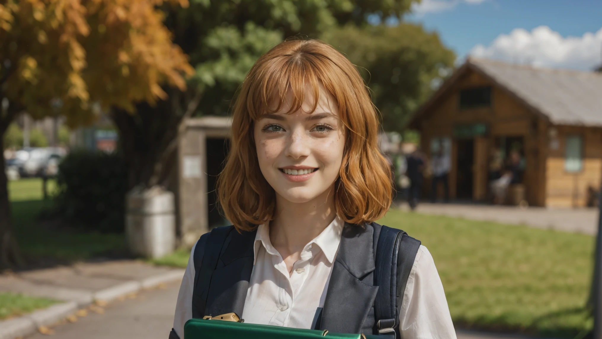(masterpiece), best quality, expressive eyes, perfect face, multilevel marketing, midriff, Areolae, medium ginger hair, Hairclipa, limbus salesmen woman, perfect anatomy, (((holding an sales briefcase))), (((closeup face))), tall woman with a muscular physique and long, orange ginger hair, hair with bangs, freckles, forehead, topless, green eyes, irish woman, tight shirts, bulk, chubby, fatty, foot, bra, sweaty, sweat look, full Body, working, small breasts, angvall, laying down, longhouse background, leather shoes, tall, Ireland woman, belt, ((white shirt)), smiling warmly, walking, agressive look, promoting as job, trouser leggings, city environmental, ((skyclad)), Ireland background, ((chest freckles)), Dublin, (((salesmen employee))), Weasleys, ((Hermione)), (((promoting her products in front of peoples)))