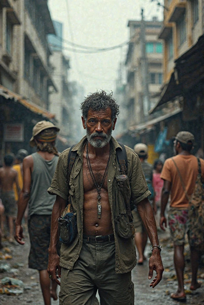 poor、poor、poor、lack of food、Very thin、No clothes、Nothing、No home、family、Life is hard、dirty、Not taking a bath、Homeless、male、Lots of people、