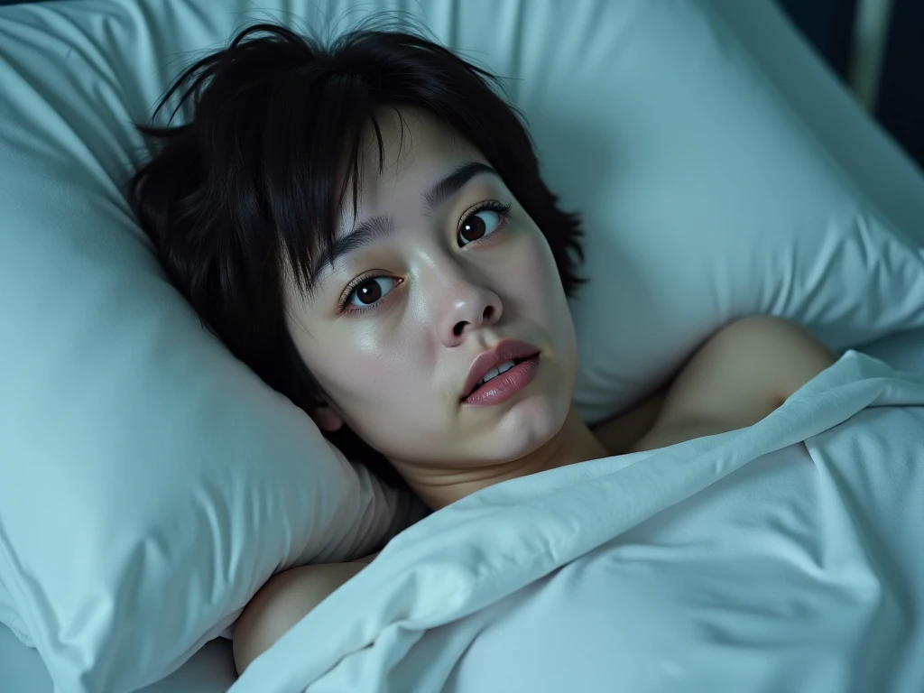 4K), A 23-year-old boy, Lie down in bed, Rainy days, Fog lights, 。.。.。.3D,