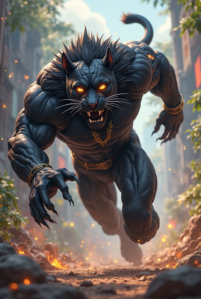Panther firefighter