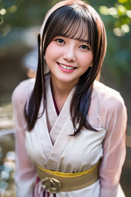 highest quality、shape、Very detailed、High resolution、Perfect dynamic composition、beautifully、Perfect hair with attention to detail、Natural color lip, smile、20-year-old woman、(highest quality:1.3)、(masterpiece:1.3)、(Very detailed:1.3)、(Detailed hands and fingers:1.2)、Very detailedな光沢のある肌:1.1、smile、ponytail、University garden、The weather is good、Sailor suit、Pleated mini skirt、Big Breasts、Focus on cleavage、(Are standing:1.2)、bangs、Wet and shiny eyes、Looking into the camera、Looking up、Pull your chin in、The whole body is visible、