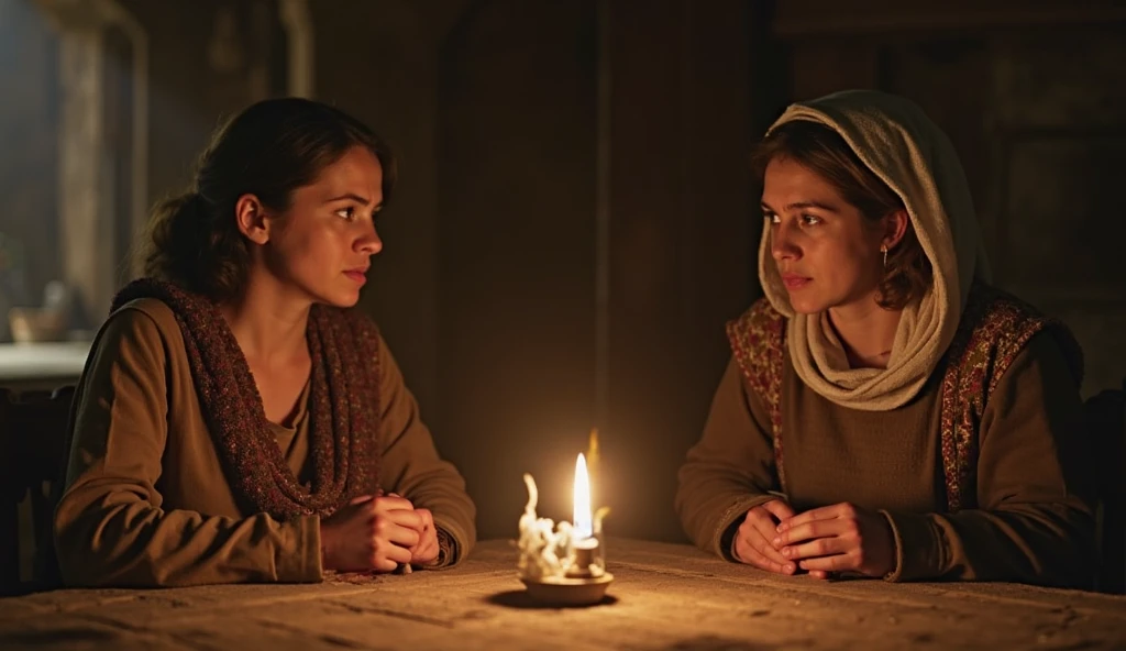 Realistic photo, A realistic photo of three . um menino de 12 anos, europeu, cabelos loiros. uma menina de 11 anos, europeia e cabelos escuros. uma outra menina de 14 anos, indiana, cabelos escuros. They are sitting on the floor around a lit candle in a medieval room. The room's only light source comes from the candle flame. A cena se passa em um ambiente misterioso e amedrontador, castelo medieval, (extremamente detalhado CG unidade 8k papel de parede), foto da obra mais bonita do mundo, profissional majestoso, (peito grande:1.6) (fotografia de Steve McCurry), 8k UHD, DSLR, soft lighting, alta qualidade, filmic grain, Fujifilm XT3 sharp focus, f 5.6, High detail, foco nítido, Dramatic, (Olhando para o Viewer:1.2), (alunos detalhados:1.3), (luz natural),corpo inteiro.