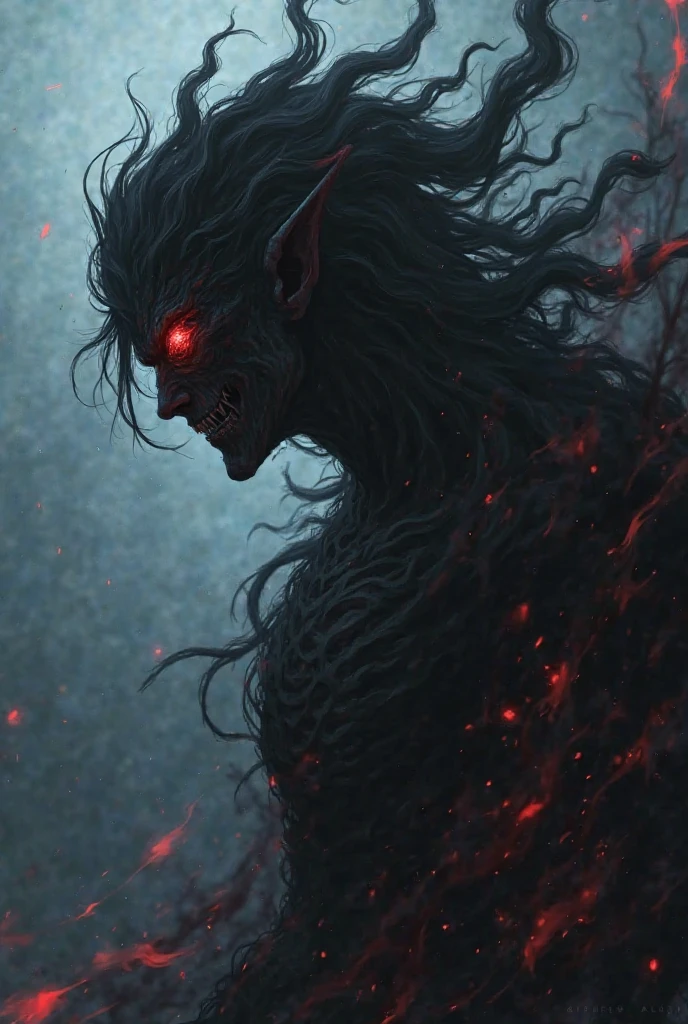 A terrifyingly menacing young man, his bulging muscles straining against torn garments, wild-eyed and wielding a sinister katana. His broken mask hints at a hidden darkness beneath the surface. This vivid portrait, possibly a painting, captures the intensity of his gaze and the raw power in his stance. Each detail, from the frayed fabric to the jagged edges of the mask, is rendered with exquisite precision, immersing viewers in the chilling atmosphere of malevolence and danger.