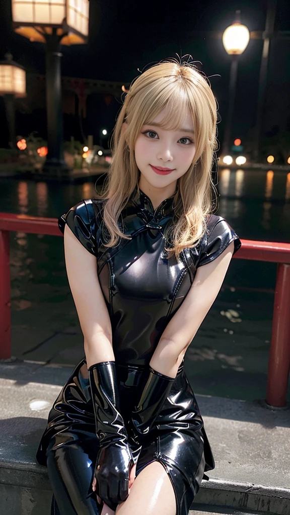 Busy Disneyland、night、Big 、Short Hair、Blonde、Minnie Mouse、squat、Spread your legs、Intense sexual climax、White semen drips from the pussy