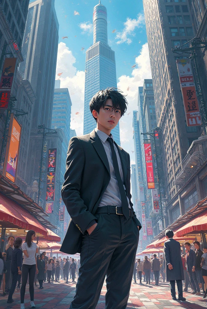 Only mobs、Geeks only、onlooker、Take a photo with your smartphone、crowd、Only guys、Professional Lighting、superior image quality、hight resolution、1080p、(Detailed hand description)、(Exquisite CG)、extreme light and shadows、daytime、street、