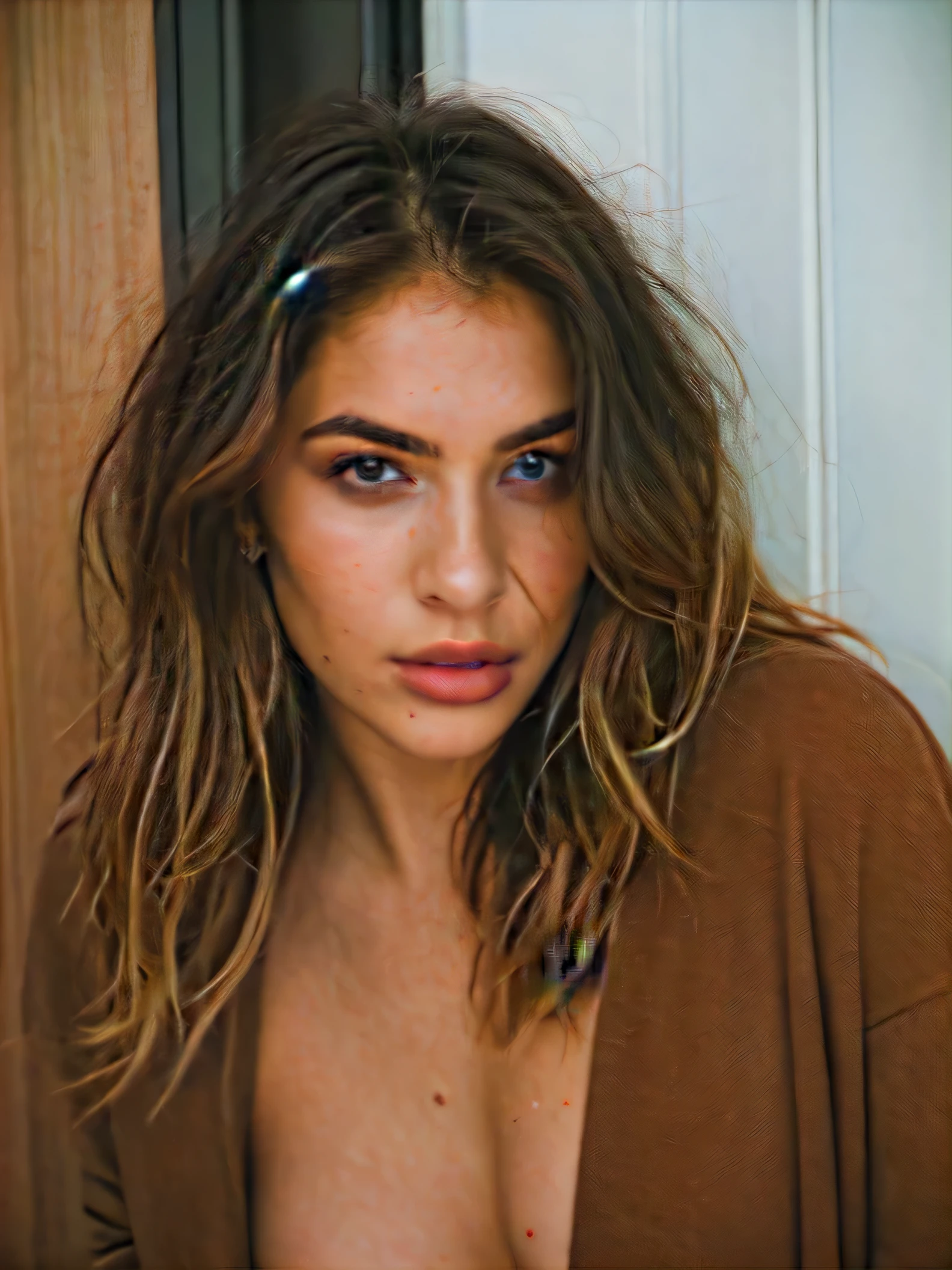 Beautiful 22 year old girl.
Hight realistic photography.
Her face is very sexy and attractive.