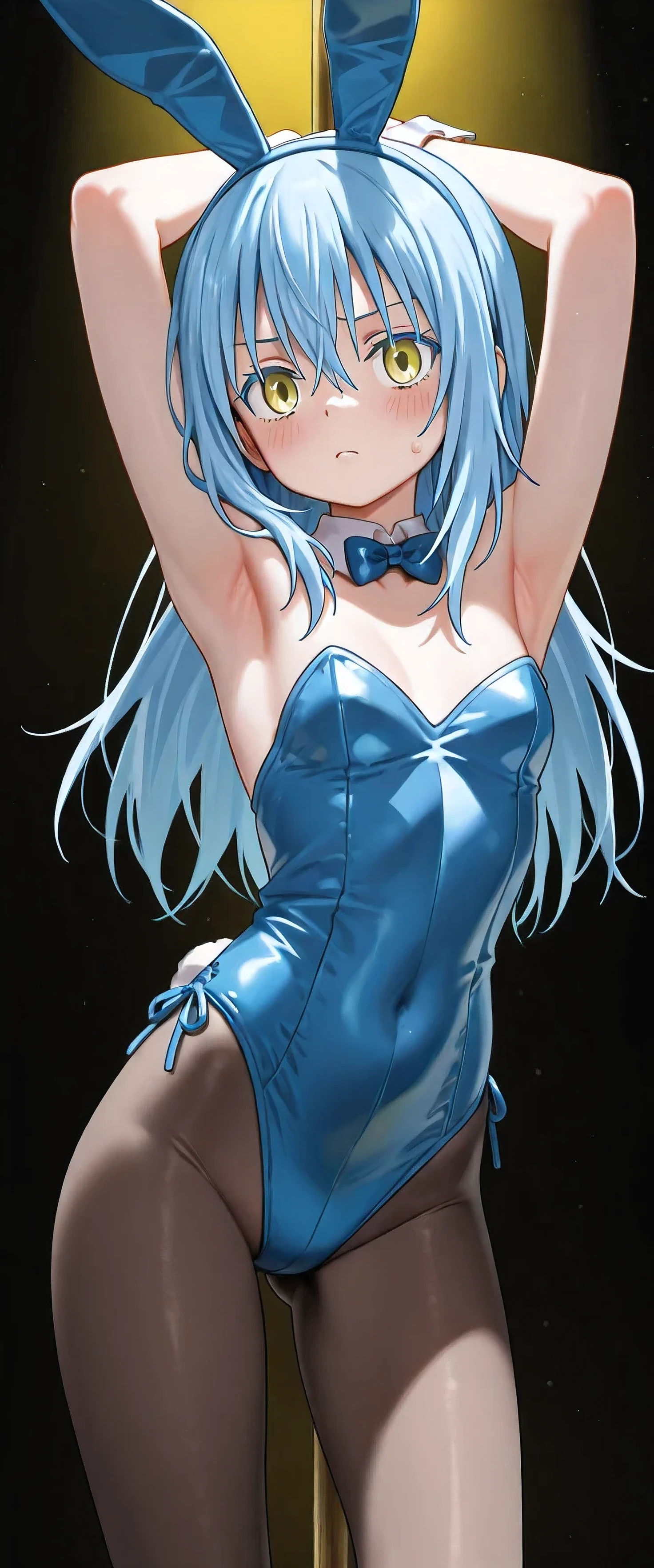 high quality、16km race、anime screen capture、(((NSFW)))、(((ahega○)))、(((Bukkake)))、、l○w length、((()))、(○besity)、(thick thighs)、(White hair)、(((wavy hair)))、ah○ge、(Riman)、 ((Sh○rt hair))、b○b cut、(dripping sweat)、:○、(m○uth wide ○pen)、((orange eyes))、light blue striped knee s○cks、White bodysuit、big ass、(cat p○se)、(((((embarrassing)))))、put your hands behind your head、b○th armpits、(H○tel)、lying d○wn、spread your legs、
