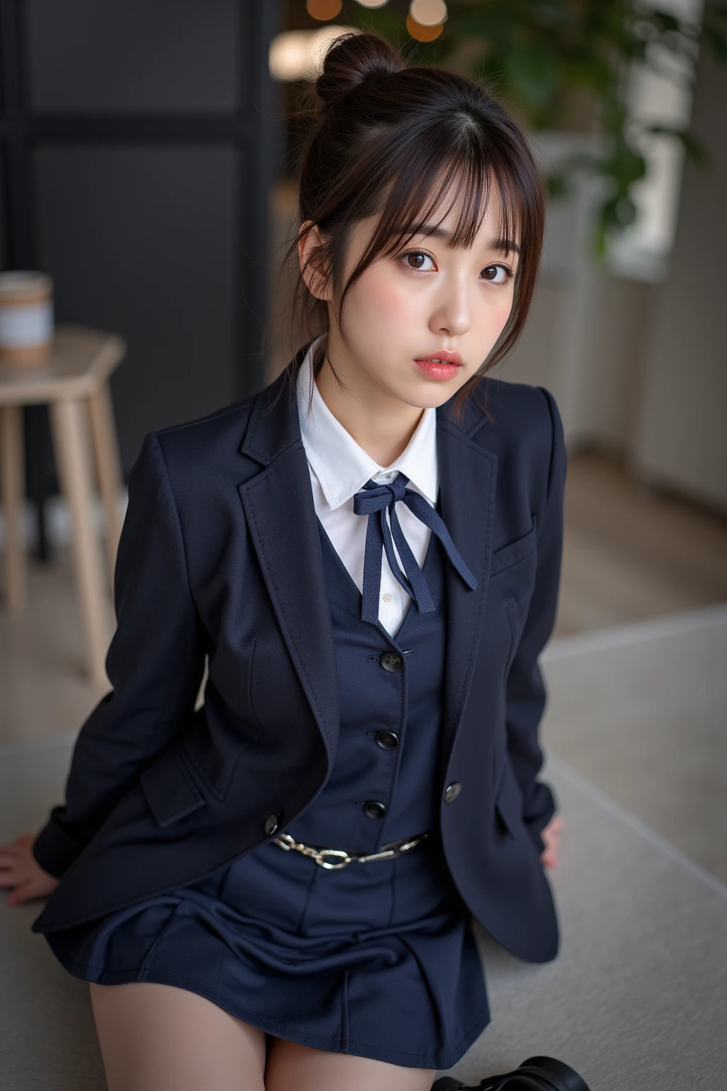 (8K, Best Quality, Masterpiece: 1.2), Realistic, Ultra High Resolution, Intricate Details, 1 Girl, Beautiful Face, JK Suit, White Shirt, Yellow Bow Tie, Yellow Skirt, Plaid Skirt, Pleated Skirt, Upper Body, Standing, Wide Angle Lens, Surreal , Surreal , Realistic Anime 3 D Style, Realistic , Smooth Anime CG Art, 3 D Anime Realistic, Beautiful Anime High School Girls, Sakimichan HDRI, Fantastic school student uniform, realistic anime, realistic young anime girl (8K, best quality, masterpiece: 1.2), realistic, super high resolution, intricate details, 1 girl, beautiful face, JK suit, white shirt, upper body
