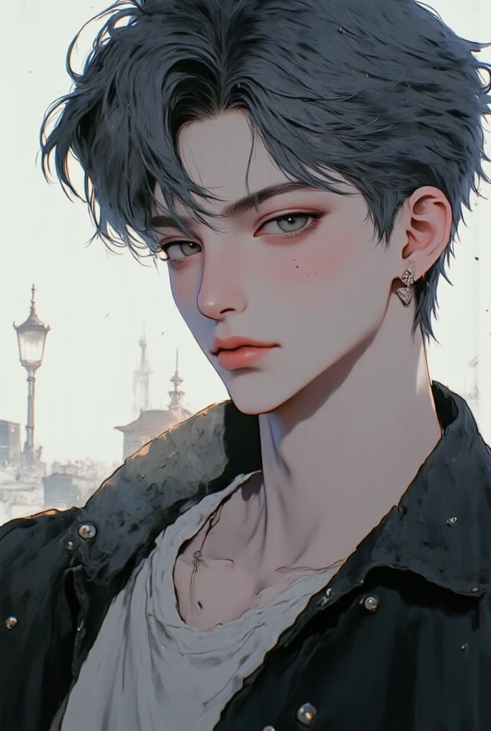 (masterpiece), (best quality), 1man, solo, male, middle part hair, black hair, dreamy amber eyes, chiseled jawline, muscular, modern student, modern uniform, arrogant, confident, playful, unbothered, mighty, classroom background, forehead, majestic, aesthetic, ethereal, handsome, tall, stunning, detailed eyes, young adult face, magnificent background, (1men), detailed(light and shadow), light effects, cinematic camera angles, gentlemen, gentle, elegant, detailed light and shadow, cinematic scenery, (1person), (solo men), (short hair), young man, 18 years old, (exquisite art), rich, luxurious, (Vibrant colors with subtle gradients), (Expressive character designs)