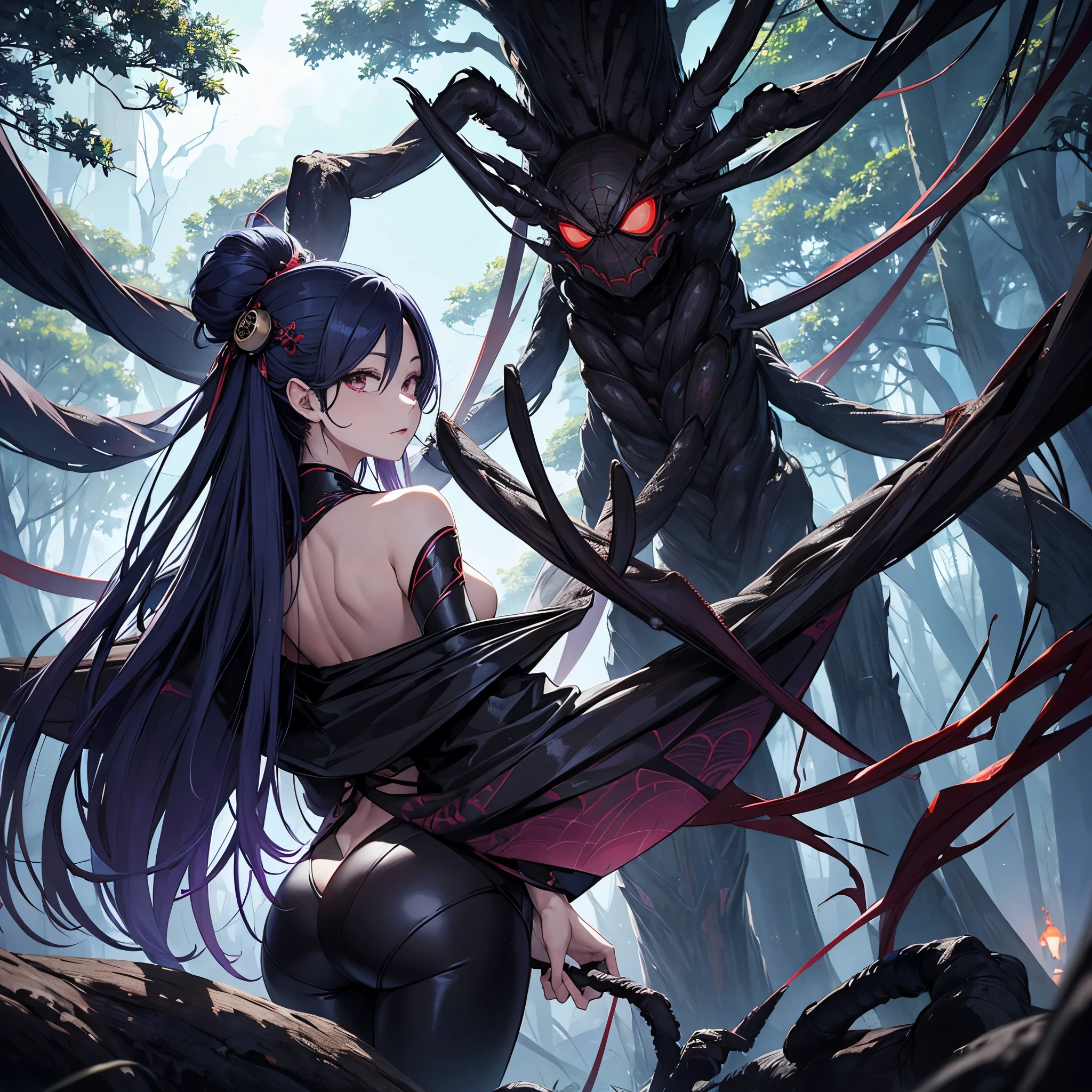 Craing , pain, tears, fear, , How, How, Sub, , Gothic, side view, How, fertilization, vagina, penis, Thin waist, Full body , Naked girl , the forest,