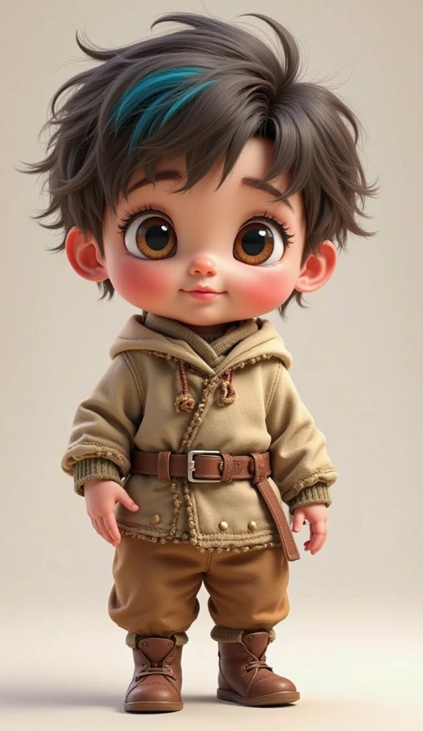 (CBZBB:1.25), cutest Frodo Baggins baby portrait illustration, artstation, CGI_Animation with a hat on his head, (bear-eared hat: 1.3),