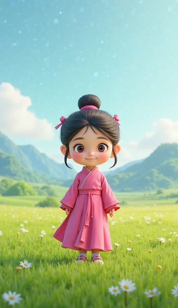 (:1.5), , (absurderes, 8k, 4K, masutepiece, hyper extreme detailed:1.2), Best Quality, Perfect Anatomy,Perfect face,Facing forward,High humidity,(独奏:1.2),(chubby:1.1), shortness of breath, High humidity, Steamy, blush, Black Hair, Hair ties, sunlight, hair band, smile, Outdoor, hair ornaments, summer, Strong sunlight, (Very short stature:1.4), (Twin tails:1.2), grin, half closed eyes, Confused eyes, Open your mouth ,NUDE, necklace, choker, Exposed shoulders, squat, Navy blue leg tights, (A thin and transparent kimono:1.6)