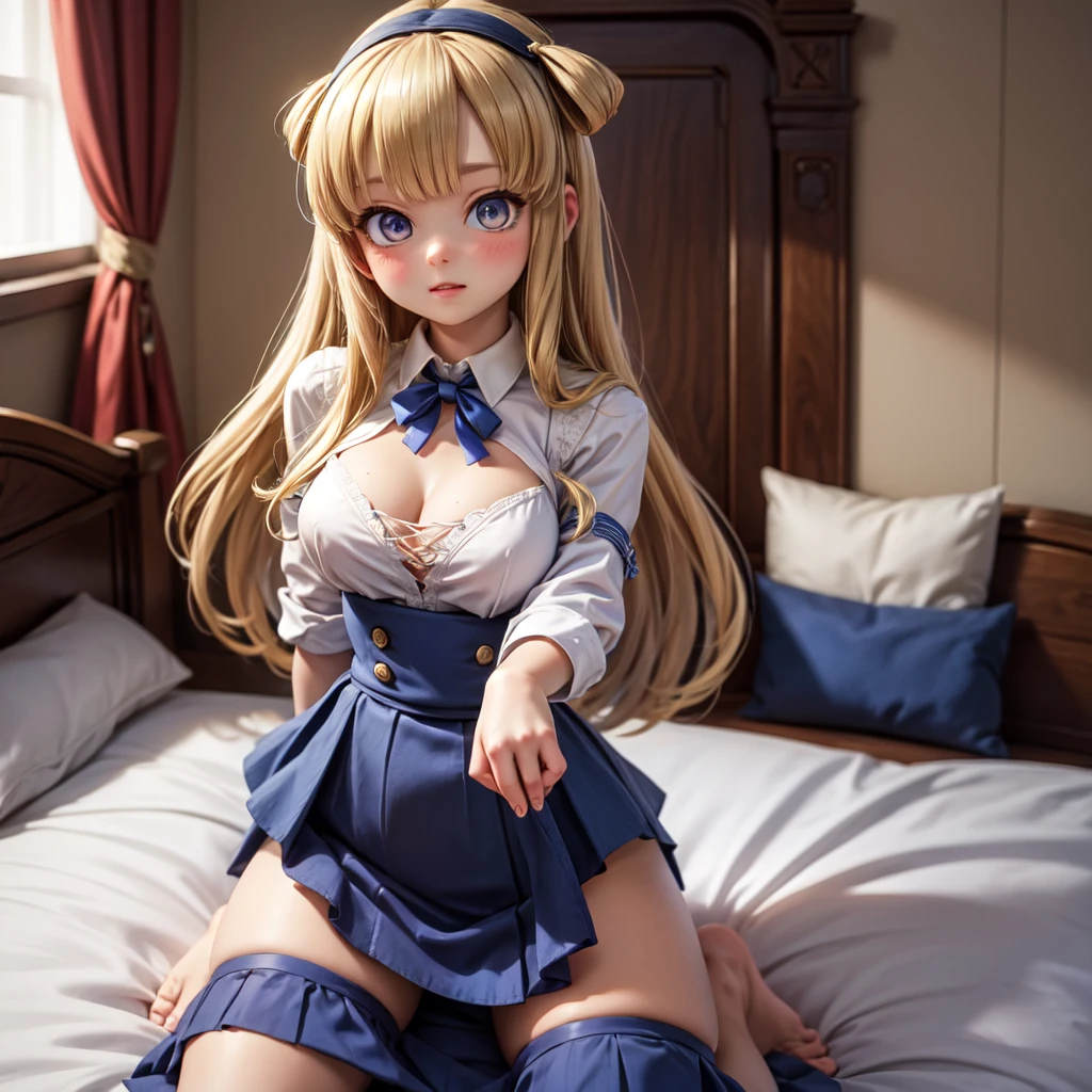 Pure royal wind domineering side leakage,Spread your legs,Little sister