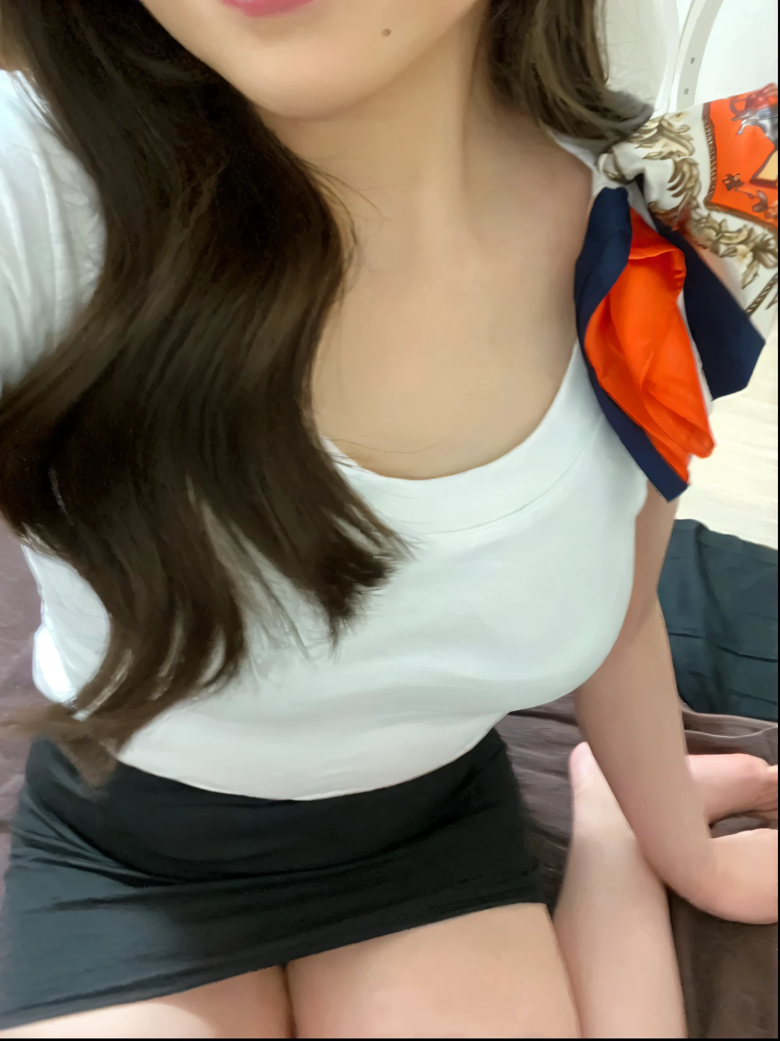 (Realistic:1.3、Ultra HD、Ultra-high resolution、8k、Japanese Office Lady、Sit in a company chair、At work、Showing your armpits to a colleague、One-piece dress、skirt)、((Looking into the camera:1.8))、(Extremely realistic skin texture:1.4)、(Realistic:1.3)、(Embarrassed look:1.5)、(Long Hair:1.4)、(59-year-old woman、Mature Woman)、((Lift your arms and show your armpits:1.3))、((Face close-up:1.3))、((Nipples are visible:1.6))、((Small breasts:1.3))、((Small breasts:1.5))、((slim:1.4))、Show off your nipples、Show off your breasts、((Open your legs to the side:1.3))、((Visible panties))