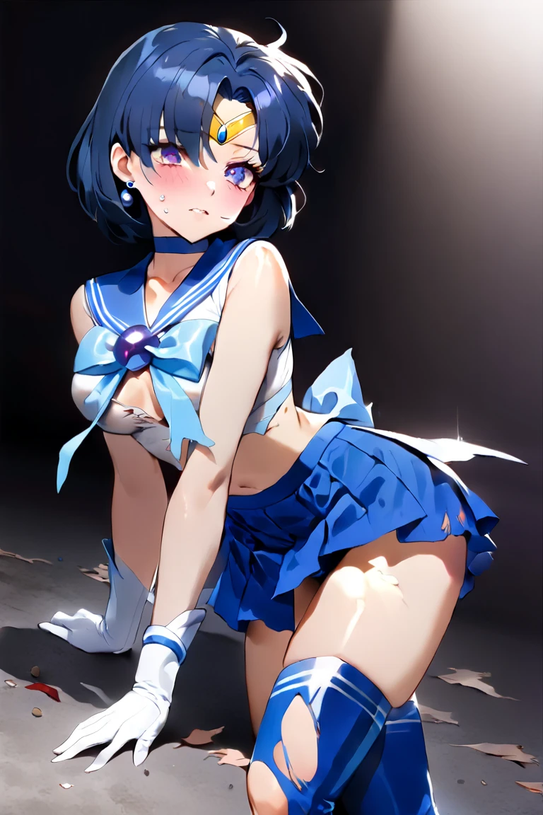 Sailor Boy in blue and white uniform posing for photo, Anime boy walking on water, Ecchi anime style, Sailor Uniform, 8K!!, Wallpaper Anime Blue Water, 8K!, digital anime art!!, Anime Manga Robot!! anime boy, twintails white_gloves, Beautiful anime boy crouching, clean anime art