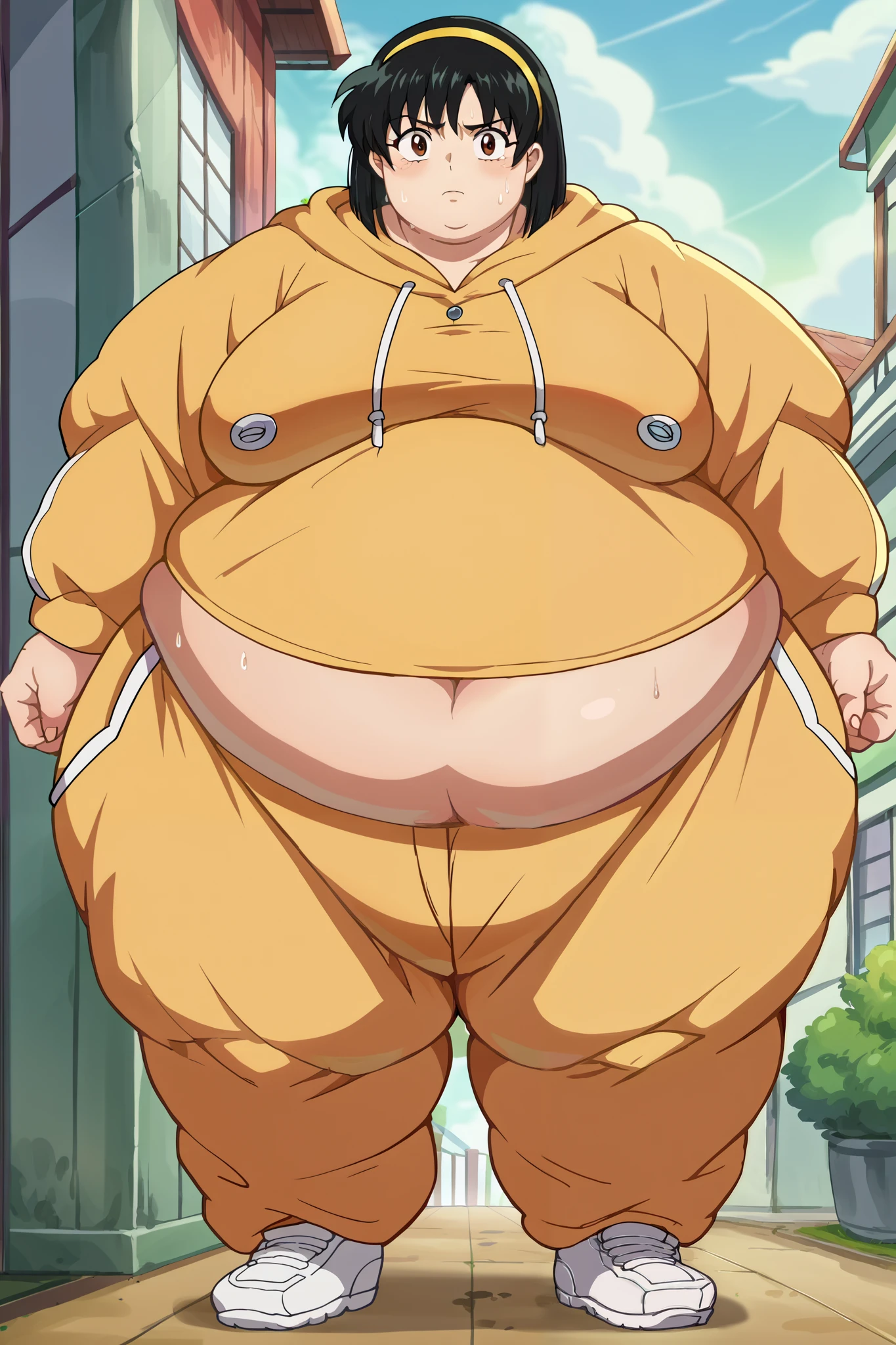 alone，male，chubby，Fat minora，Shirtless， alone， detailed， high resolution，， masterpiece，Excessive obesity，Obesity in the extremities，Lift your feet，correct body proportions，overweight，Shibayama Junpei，人 naked, standing, penis, (foreskin pulled up) pool, happy, closed eyes, big belly, big boob