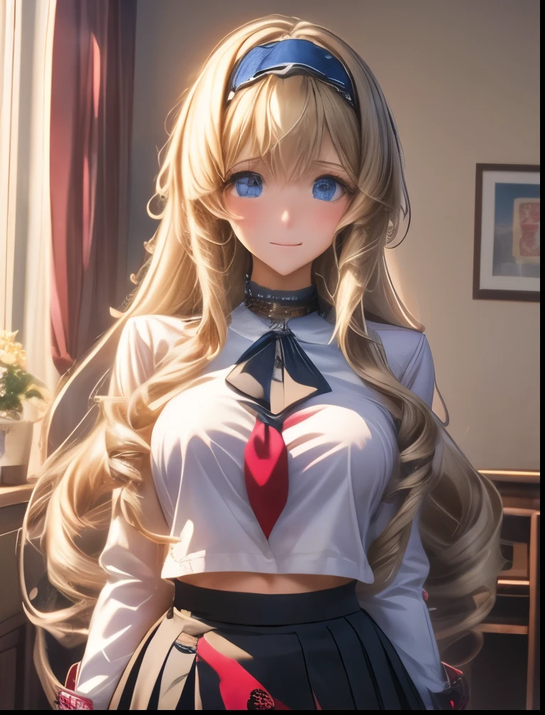 (((SFW、Highest quality、 first class masterpiece 、 Normal Body 、8k、 detailed faces 、 super precise、 real color 、5refer to、Highest)))、Cecilia Alcott Cecilia Alcott / Infinite Stratos、Beautiful Girl、 Gold、long hair、Vertical roll hair、slender、 slim、 can be used、ultra-thin skin see-through modified school uniform、skirt、embarrassed blush、is shy、The Fall of Slaves、Female slave、Slave crest with a heart pattern on the navel、Heart patch on the uterus、LongChain lead slave iron collar、Slave Chain Iron Handcuffs、hypnotism、 hypnotic state 、Stand、Open your mouth、Stick your tongue out、aheface、heart eye、Eyes are heart-shaped、 heart mark on eyes、Infatuated、masochist、 Changing clothes、Lower body underwear、Undressing scene、My Room