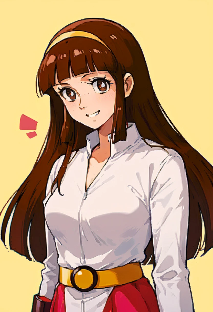 3/4 portrait, (facing the viewer), (looking at the viewer), solid background <lora:shirtliftv3:0.5> shirtlift,, <lora:wetshirt15_v1.1.0:1> wetshirt,  <lora:Tylee:0.9> tylee, brown hair