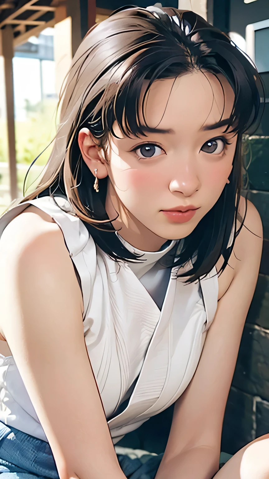 (In 8K、RAW shooting、highest quality、Masseter muscle part:1.2)、Super detailed、super resolution、(realistic、realistic pictures:1.37)、portrait、High-definition RAW color photo、professional photography、hvery detailed and beautiful、very detailed、8k image wallpaper、amazing details、huge file size、official art、Hvery detailed CG Unity 8K wallpapers、hvery detailed beautiful girl、very detailed顔、very detailed目、very detailed肌、very thin fingers、hvery detailed nose、very detailed詳細な口、perfect anatomy、detailed background、detailed clothing、((大peopleの女性1名とたくましい男性1people))、((30歳の大peopleの女性))、beautiful woman、realisticbody、white skin、glowing skin、black haired、((medium hair))、(well-groomed bangs: 1.4)、cute face、lifelike face、delicate eyes、(((No bra)))、(((black and white lingerie)))、((press one's face into a woman's crotch))、((a woman's breasts are exposed))、((standing athletic pose))、((talented person:1.5))、((woman's arms are above man's head))、Sweat、earrings、necklace、bracelet、((look at the men))、contrapo、dynamic lighting、((firm A cup))、(((close your eyes and yawn loudly)))、((expression of agony))、