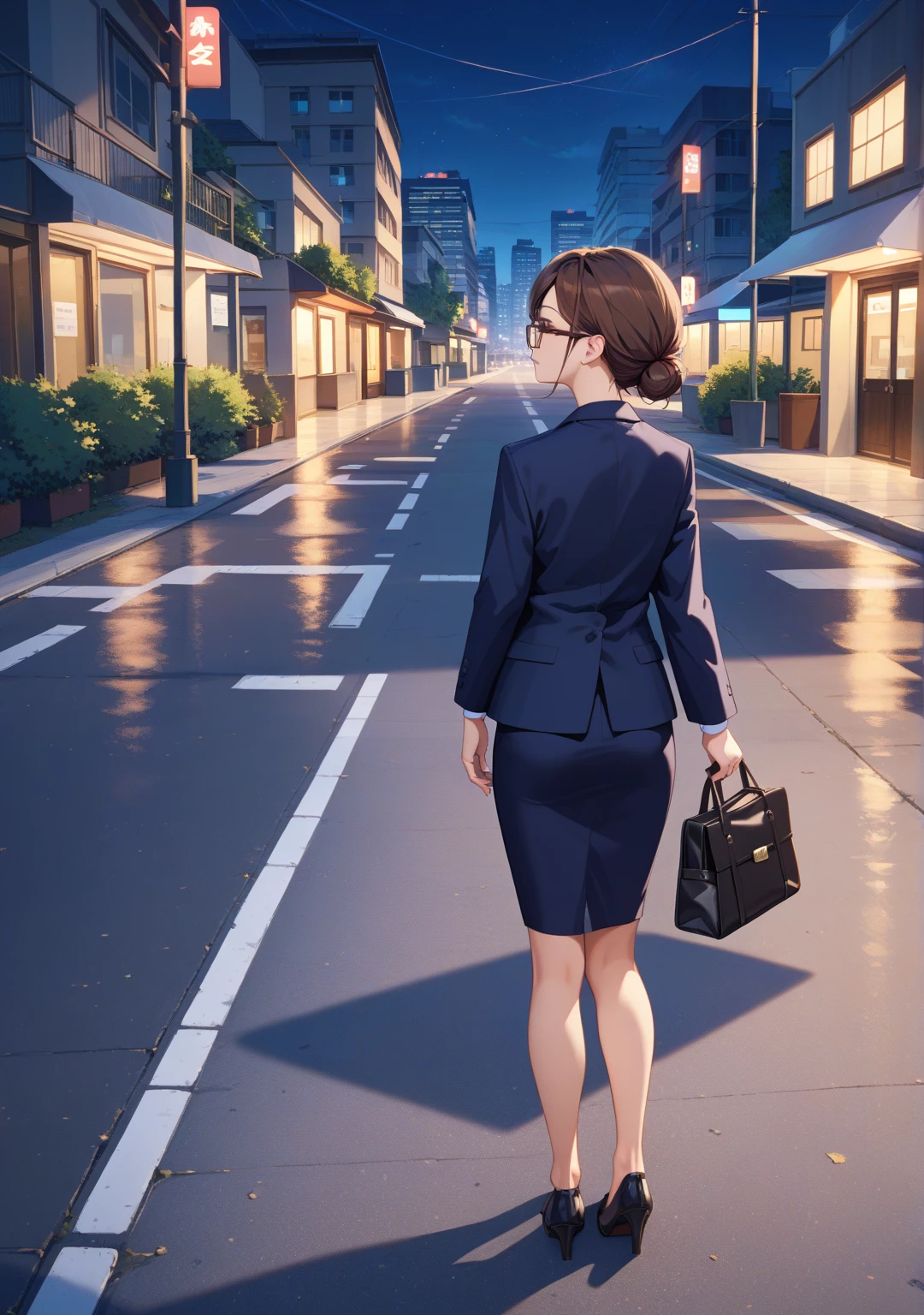 Yuki-chan （ Hair）
1 girl,full body,Panorama
A beautiful girl with a short bob hairstyle, natural bangs hair, 
dark brown hair, 
She has soft hazel brown eyes, 
natural pink lipstick,
gently rounded oval face. 
Her body type is slender and balanced,standing at 160 cm tall 
with a modest bust and slim hips. 
exuding a calm and approachable personality with a subtle charm. 

A woman in a black business suit is walking through an office district in the afternoon.
Her straight back speaks of confidence, and the tight jacket accentuates her sup ple body lines. She holds a leather-bound folder in her hands, her eyes scanning the documents as she walks. Her eyes are serious as she follows the neatly arranged letters, and there is no hesitation in her eyes.
Sunlight pours in through the buildings onto the street, filtering through the leaves of the trees lining the road and casting soft shadows at her feet. A gentle breeze ruffles her hair, and the silver earrings dangling from her ears reflect small light.
looking at documents while walking、walking through the office district in the early afternoon。
her stretched back tells of confidence、silver earrings swaying around the ears are small and reflect light, and the {x} tight jacket accentuates the supple body line。holds a leather folder at hand、walking through the office district in the early afternoon。the gaze is serious、There is no color of hesitation in those eyes。
a woman dressed in a black business suit、sunlight spilling through between buildings on the street。the wind that blows through slightly shakes her hair、through the streets Pale shadows at your feet The dropped。


Cute illustration, fantastic illustration, light illustration
score_9, score_8_up , score_7_up , score_6_up ,
(masterpiece, best quality, photo realistic:1.3) 
(soft brightness,high saturation,high contrast)
professional lighting, physically-based rendering,
best quality, ultra-detailed, high resolution, extremely detailed CG,
wallpaper, novel illustration, by famous artist,textile shading,
sup er detailed skin, perfect anatomy detailed,
dynamic angle, dynamic pose,
cinematic lighting, dynamic lighting,
(High saturation, low brightness , Vivid color,Matte paint,sharpness:0.7) 
Japanese cosplayer,
watercolor painting,fluid colors, dreamy washes, atmospheric depth
(chibi character, squinting eyes, human iris)
































