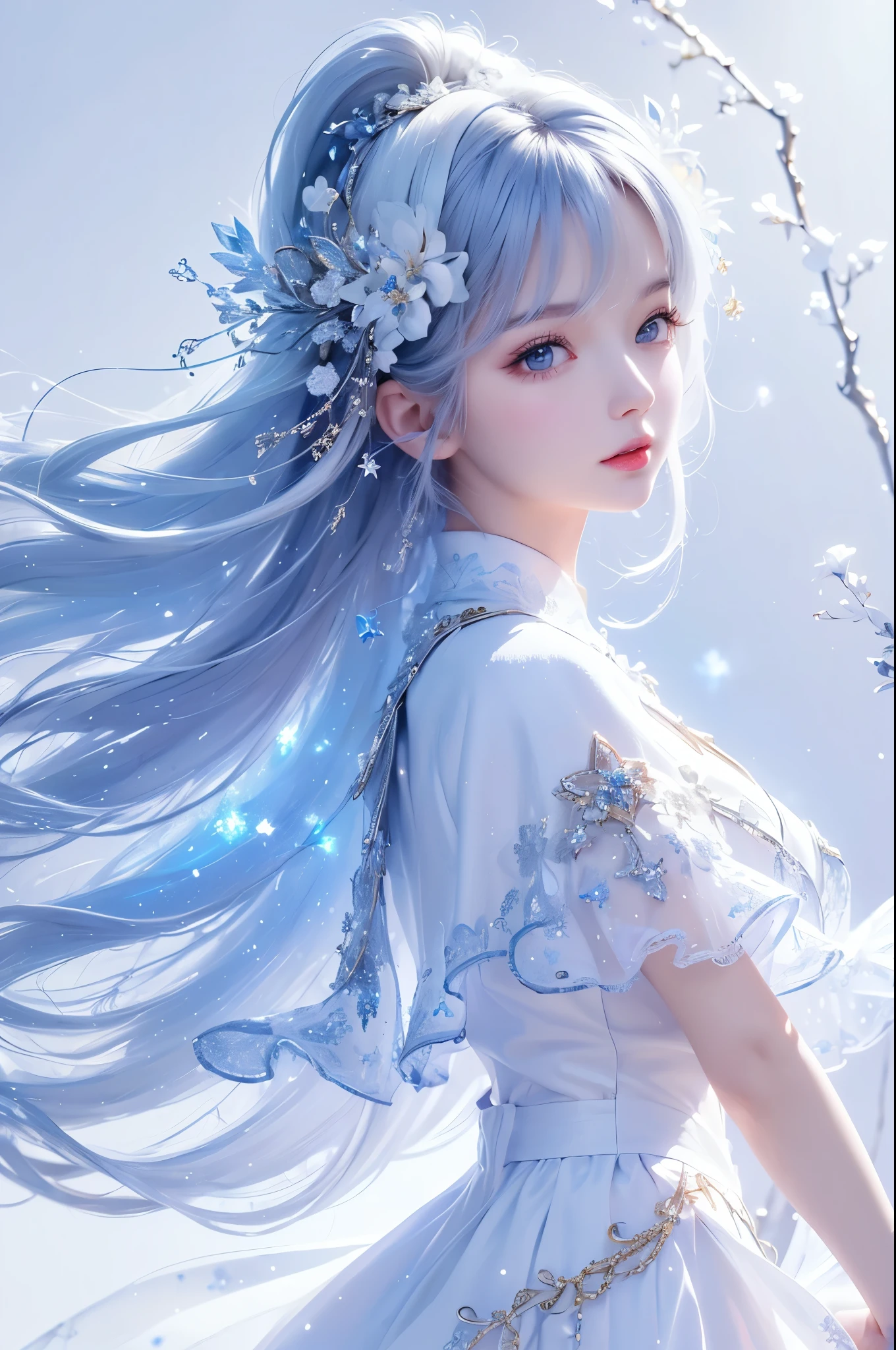 ((face focus:1.4, side face)), ((masterpiece)), ((( best quality))), (( Very detailed)), ((shape)),[ Realistic Light Effects ],shadow,( Fantasy Style ),(White background:1.6), simple background, (Earth Theme),(Cape)[(Hair Focus,(( one girl )),[( Big Slime Hair ): (Cloud Hair):0.3], (Background Hair ),( high saturation ),( Hair Surrounded by Galaxy Splash),)):(( Her Hair Is Made of Galactic Clouds ,:1.27628), ( Her Hair and Clothes Are Galactic Clouds and Star Clusters :1.1025),(Cape is becoming galaxy clouds), ((from side))
