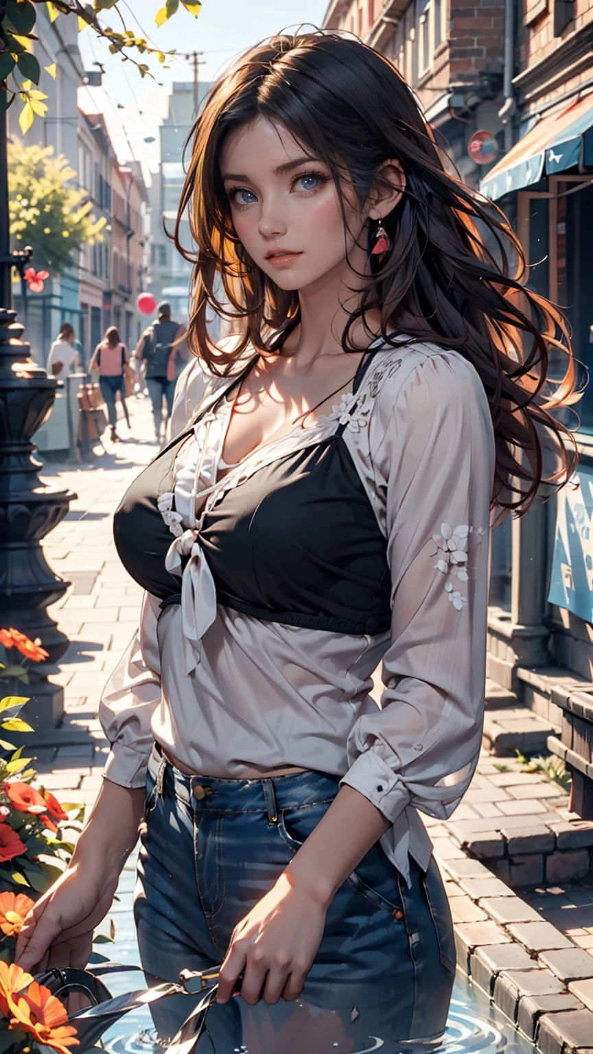 a anime girl with long hair and purple eyes, colorized photo by Rei Kamoi, trending on pixiv, remodernism, official art, ultra detailed, anime, beautiful detailed eyes, beautiful detailed lips, extremely detailed face, long eyelashes, portrait, digital painting, vibrant colors, warm lighting, cinematic composition, photorealistic, high quality, masterpiece, hyper detailed, 8k, best quality