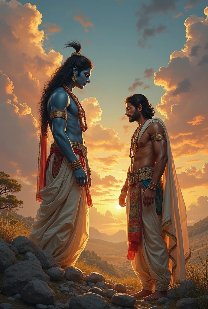 Lord Krishna and Arjuna