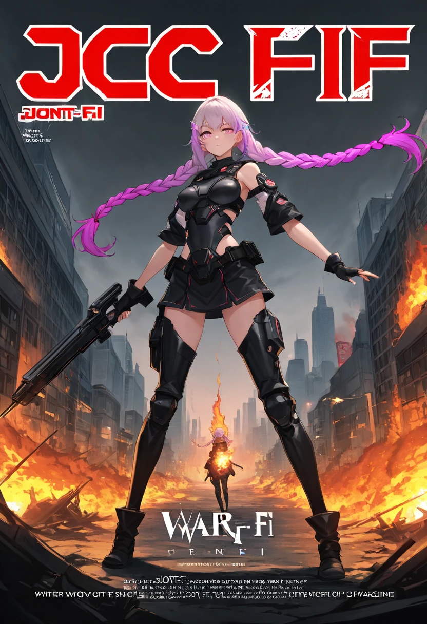 1 girl,alice (nikke),confident,soft ,ruines ,blush, bend over from the hip ,satnding,,resting elbows on a wall,rest gun,on wall,tight angle , fish fov ,thin body,thin legs,thin arms, hold a gun, full body shot,fight, gun pointing down, rifle in one hand, (holding gun correctly),berrat sniper rifle, aiming at viewer,relastic gun,high detail rifle,explosion,fire balls,hot ash in the air, BREAK
alicedef, twintails, very long hair, grey hair, fake animal ears, headset, pink eyes, pink bodysuit, shrug \(clothing\), multicolored gloves, latex
BREAK
((masterpiece)), (top quality), (best quality), (((ultra-detailed, 8k quality))), (large masterpiece digital art), (detailed line art), ((perfect anatomy)), extremely detailed body, extremely detailed finger, best hands, perfect face,perfect ears, beautiful face, (blush), extremely detailed eyes, ((expressive eyes)), gradient eyes, beautiful eyes,glowing eye pupils,perfect ears,perfect eyes, perfect fingers,perfect nails,
BREAK
(intricate background of scene decorations), apocalypse space,night atmosphere, rose Patels,lighting,moon light,street,pov eye,neon lights,fire balls,1explosion,hot ash arround character