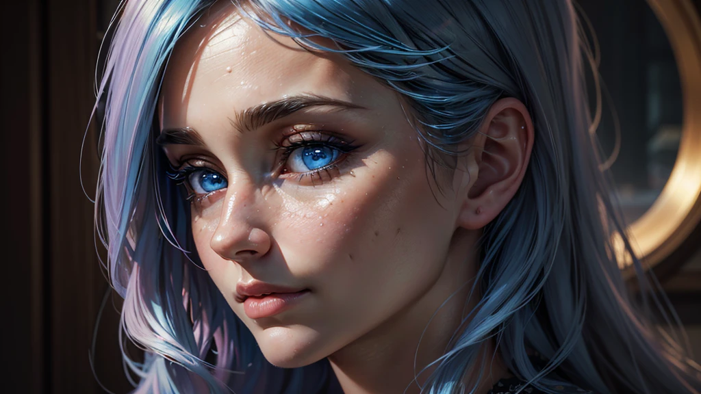 ((high quality, masterpiece:1.4)), 1girl, upper body, gym clothes, white hair, rainbow colored hair, gradient hair, pretty face, beautiful face, beautiful eyes, beautiful girl, pretty girl, perfect facial shape, absurdres, realistic proportions, dynamic pose, high details, intricate, intricate details, realistic eyes, realistic eye proportions, sharp focus, 32k, realistic lighting, extreme details, realistic pupils, realistic proportion eyes, realistic proportions pupils, realistic shadows, evafie
