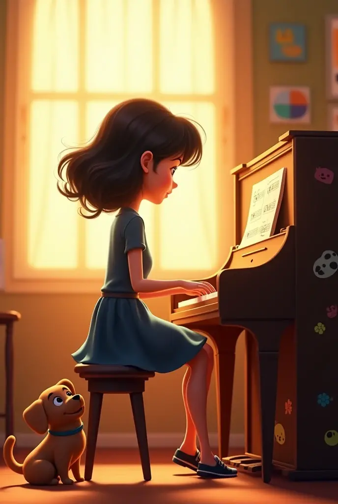 pianist girl cute dress