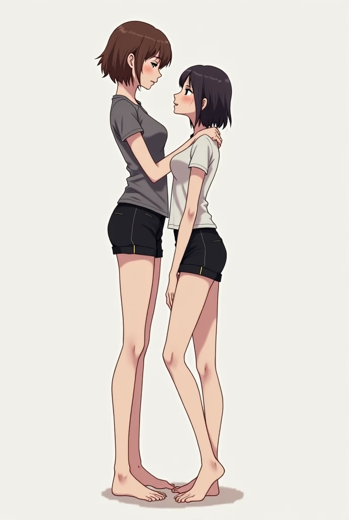 (((masterpiece, best quality, ultra highres, 1 girl, solo, no background))), super detailed skin and face and eyes and finger, beautiful japanese woman, small breasts:1.5, skinny, light brown hair, white background, very short pixie hair, cowboy shot, Generate with illustrations, Various expressions, Various poses, Please draw the entire character within the frame, ensuring that the head, arms, and legs are not cut off. The background should be simple, with the character positioned centrally, outline, anime, 2d, boyish, tiny micro sexy body suit, M legs, spread legs, embarrassed, Cross-legged sitting,
