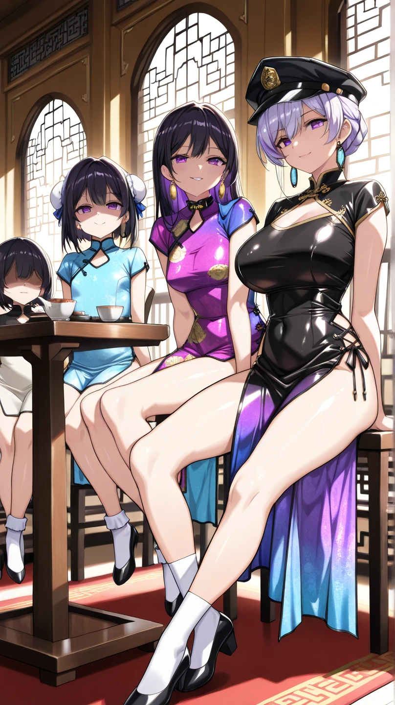 Highest quality、Ultra-high resolution、Fantasy、roleplaying game、A sexy shop assistant in her 30s with big breasts and curly hair、Inside the flower shop