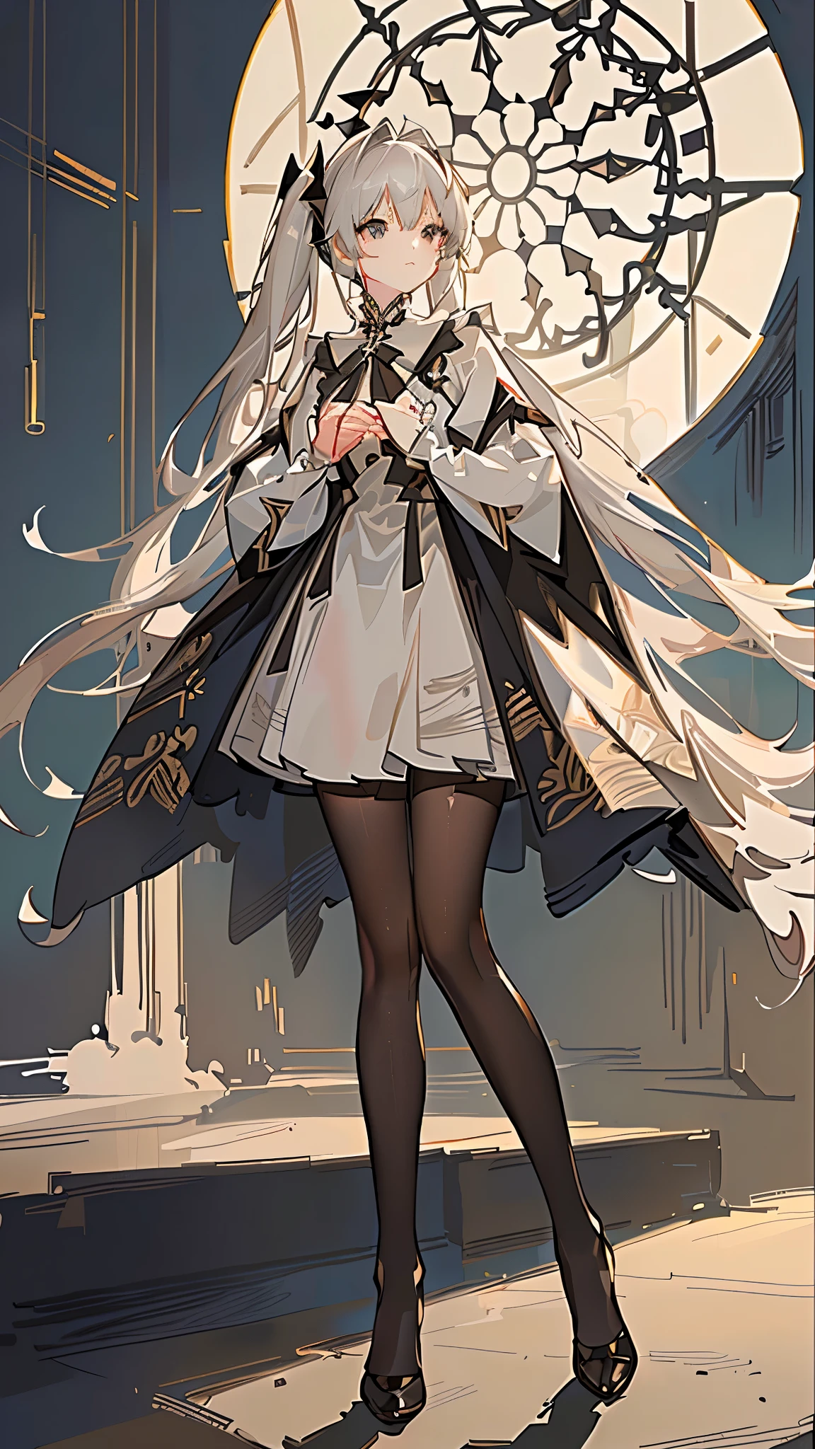  1 girl in,  solo, official art,  unity 8k wallpaper , super detailed, beautify、Aesthetic ,  masterpiece, Top Quality, Realism, A female angel、 A White Wings 、 silver armor、 Helmets with Feathers Decorated 、 Spear of Steel  、 Glowing Angel Circles 、Light Magic、depth of field,  Great vibe ,  Calm Calm Color Palette , Peaceful Mood,  soft shadows  (Zentangle、Mandala、、:0.7)  abstract background 、 The Most Beautiful Form of Chaos 、grace、 Dark Theme Designed by Barbarians