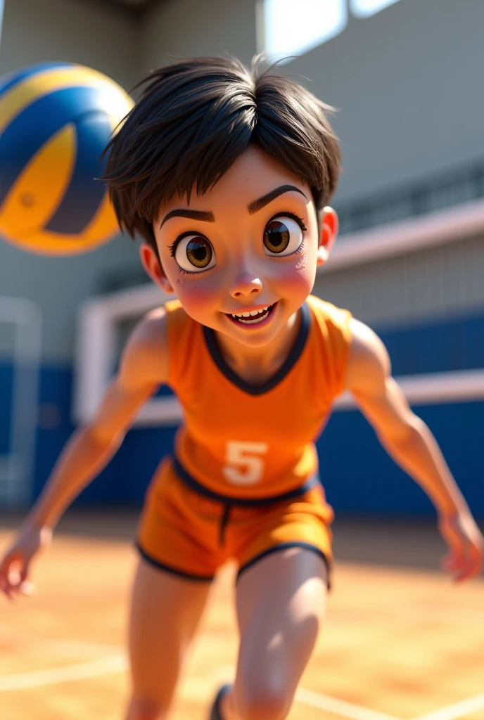 I want an image based on the animation and the emotions of the film intensely but the emotion is going to be called a sport that is alata that you can transmit all the sports a single character PIXAR animation that is a girl and more animation