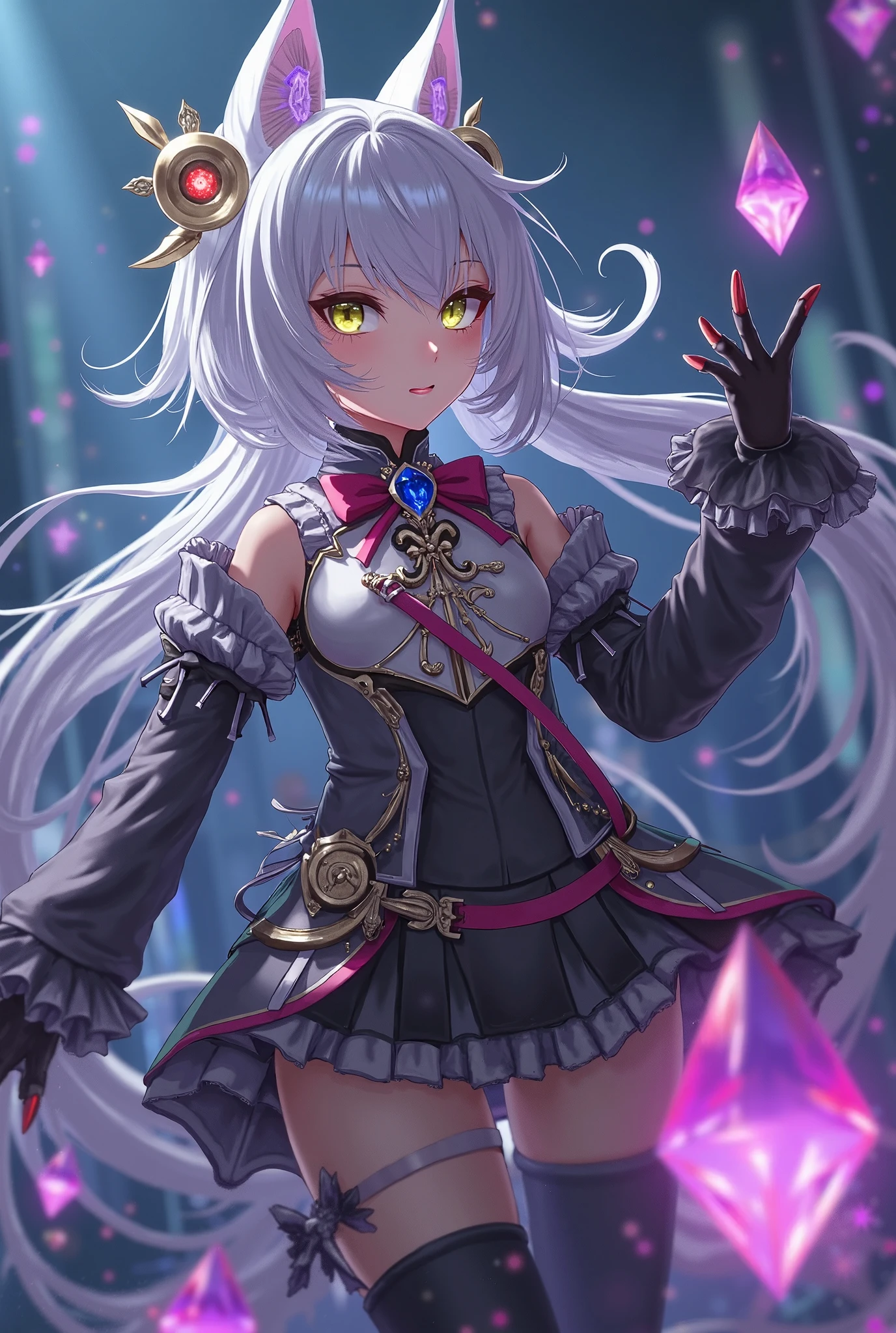 elin, priest, robe, showing underwear, flipping skirt