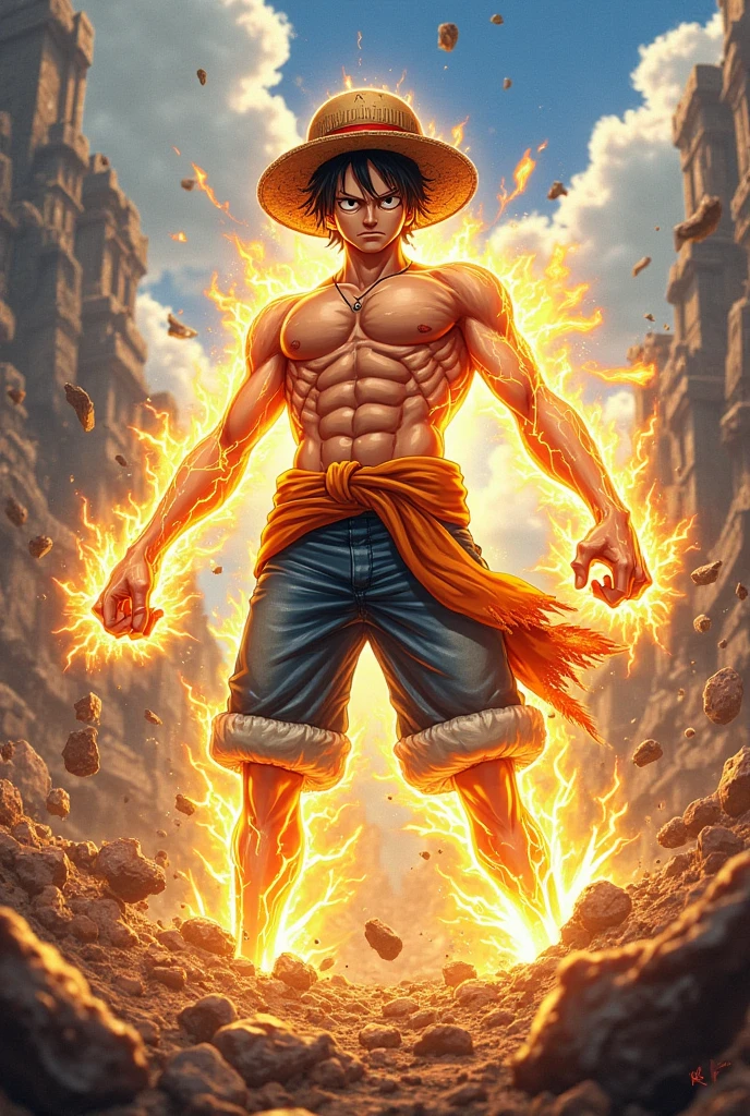 Image de luffy (one piece) en gear 5