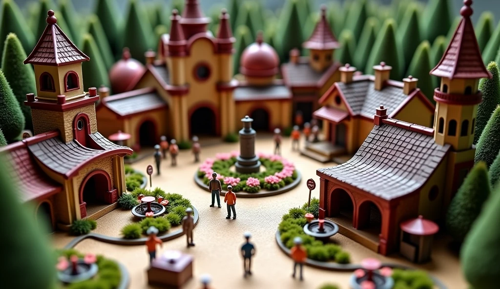 Tururulandia was a small and beautiful toy country that Paulina Perfectina had made with her constructions. Paulina constantly looked after Tururulandia to ensure that everything was in order., and kept the red dolls next to their red houses, and the green children playing on the swings in the green parks, and the parents talking all day next to the square.
It was such a beautiful and perfect country, that Paulina dreamed of being able to live one day in Tururulandia.