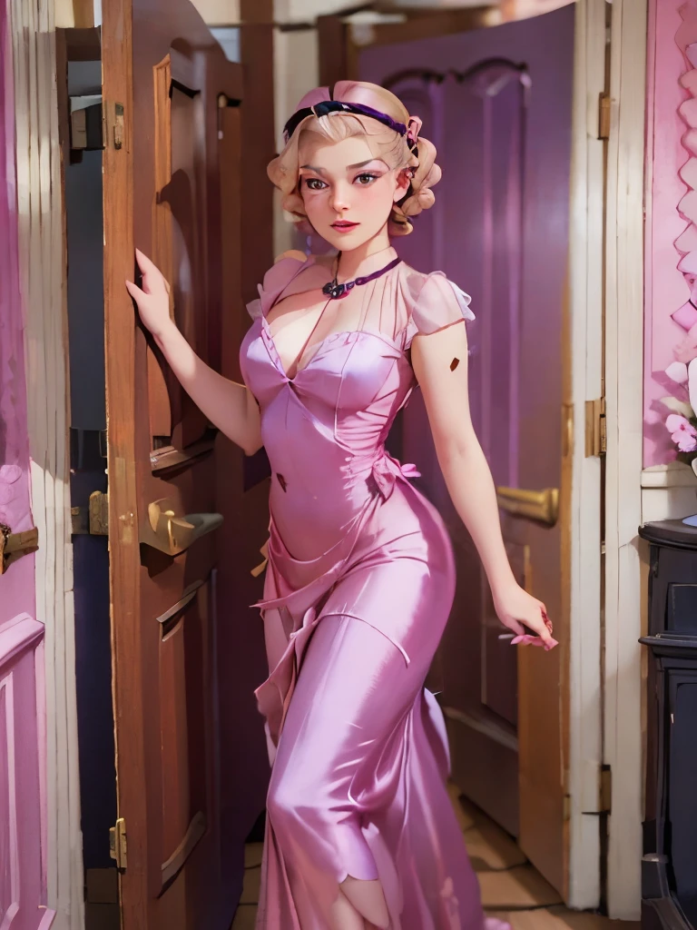 dynamic lighting, 3D model art, A Barbie princess wearing a lovely pink dress, bright,Natural Lighting,morning light,((barbie interior design)), borrowing elements from the scenic grandeur of National Geographic landscapes, beautiful scene is brought to life, by the talented Alec Soth, retina, anatomically correct, textured skin, award winning