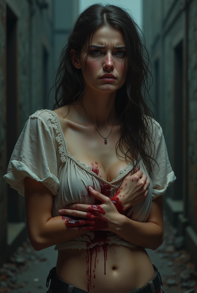 (8K, RAW photos, best image quality, masterpieces, : 1.2), (realistic, photorealistic: 1.37), young girl, 9month pregnant, swollen belly, screaming small frame, collared, chained,exposed body, torn clothes, bruised, dirty hair, cinematic lighting, chained, restrained, dungeon, young girl, wet skin, pink , ultra realistic, pregnant belly, tears, ,crying, bruised body, torn clothes, panties round ankles, defeated, Ultra-Sharp Hi-Res. 8K. Photography. Centered. On Frame.
