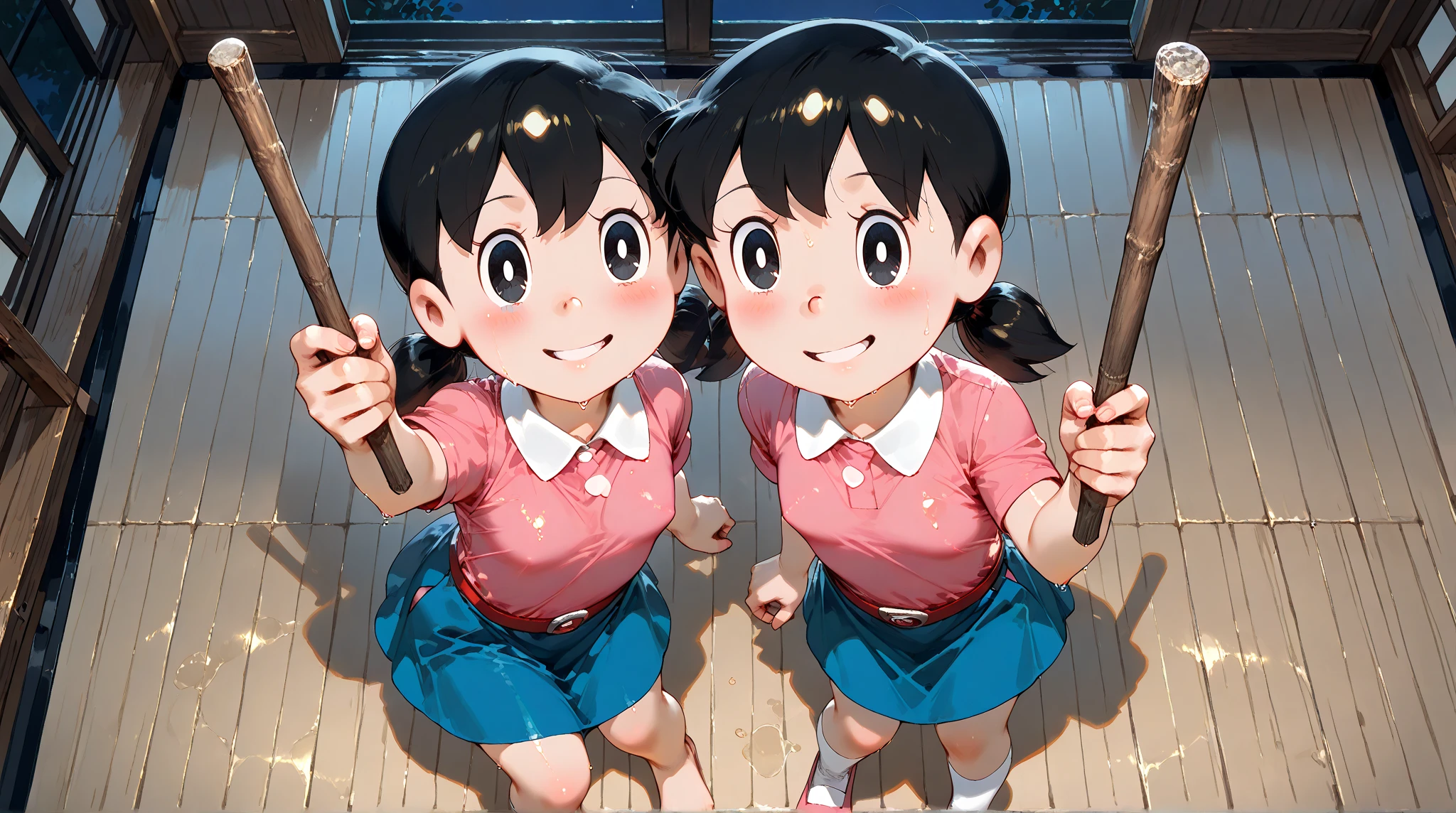 best quality, masterpiece, highres, solo, {kuraue_hinata_encouragementofclimb:1.15}, black_hair, blush, purple_eyes, twintails, bangs, closed_mouth, outdoors, hair_between_eyes, 1girl, bra, tight panties, collarbone, open_mouth, backpack, bag, short_sleeves, day, looking_at_viewer, smile, star_\(symbol\), :d