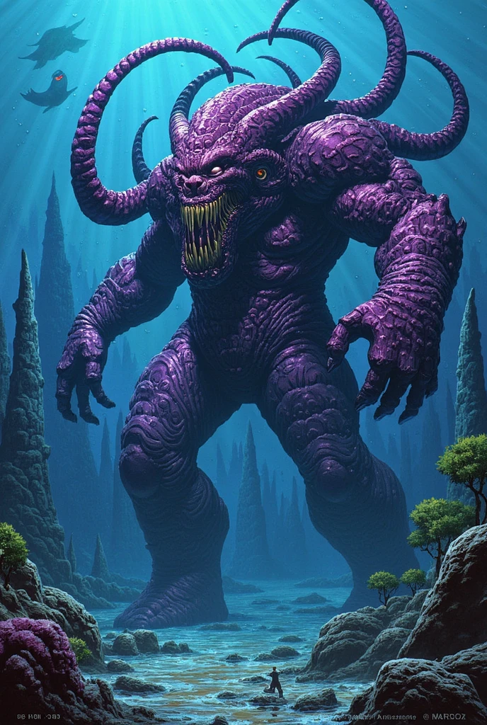 (Best high quality image, very detailed image textures and pixels, carefully detailed, junji ito aesthetic)
{{(1monster: giygas): (obese design, multiple mouths full of teeth, multiple muscular purple tentacles, scarlet fat tendrills with golden claws, multiple mouths with purple tongues, pink tentacles, tendrills in every side of the body, growling, laughing), (deep space realm))}}